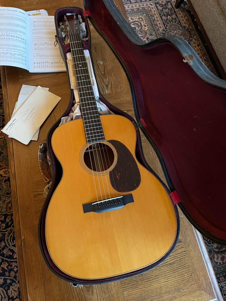A 1931 OM-18 guitar with original case, previously owned by Conway Twitty