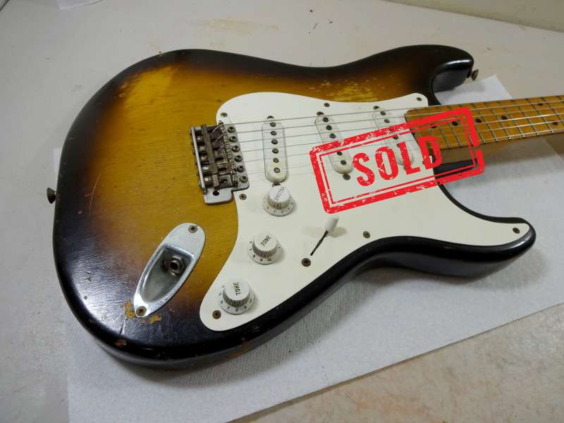 1957 Stratocaster electric guitar sold