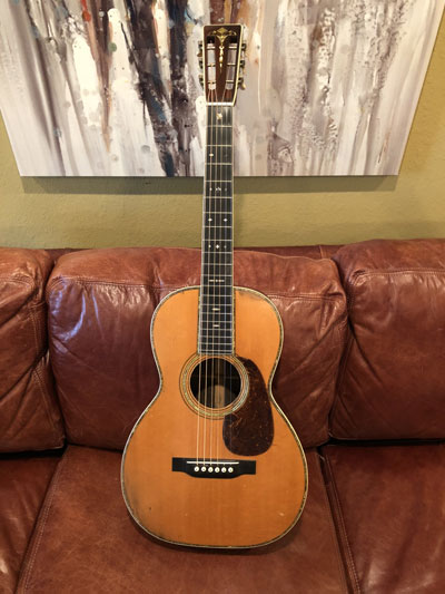 Vintage acoustic guitar