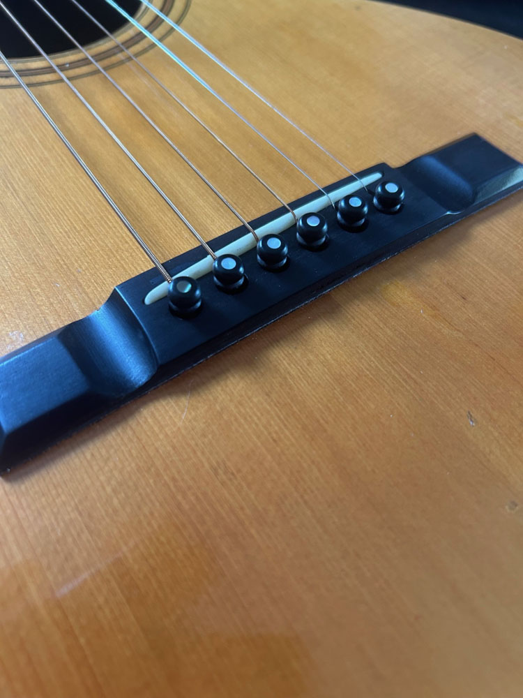 1920s Parlor Guitar bridge