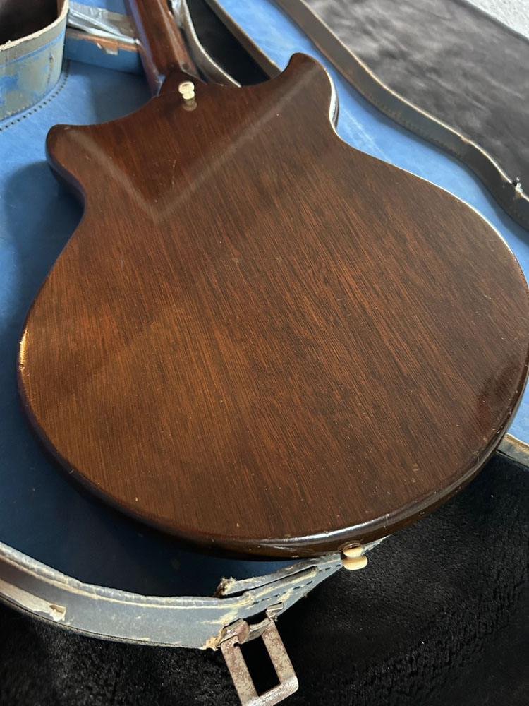 1965 Asymmetrical Cut Epiphone Olympic back