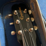 1965 Asymmetrical Cut Epiphone Olympic peghead