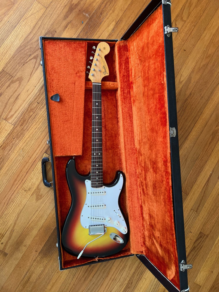 1965 Fender Stratocaster in the case
