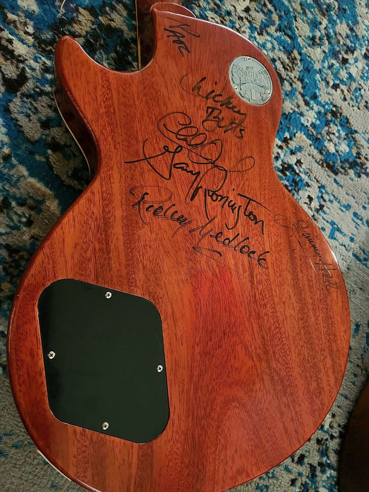 Gibson Custom Les Paul signed back