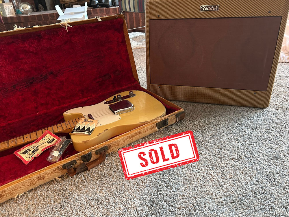 1957 telecaster and amp SOLD