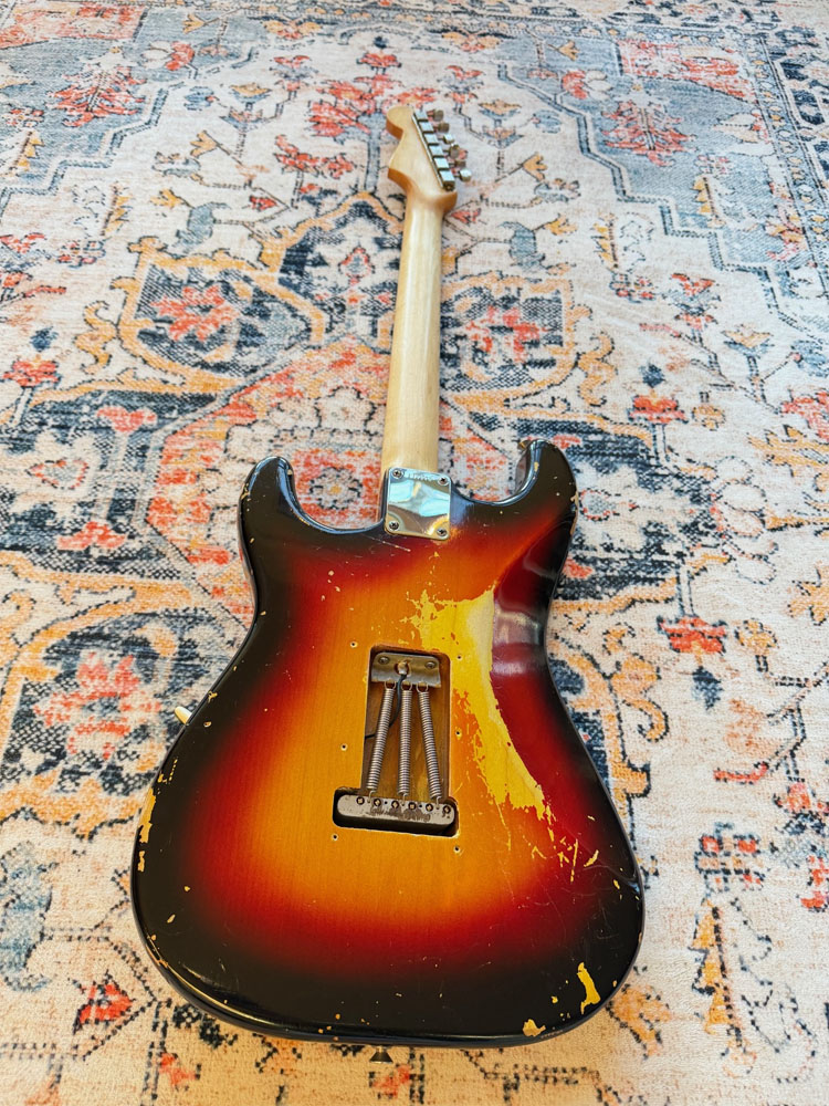 1963 Fender Stratocaster back