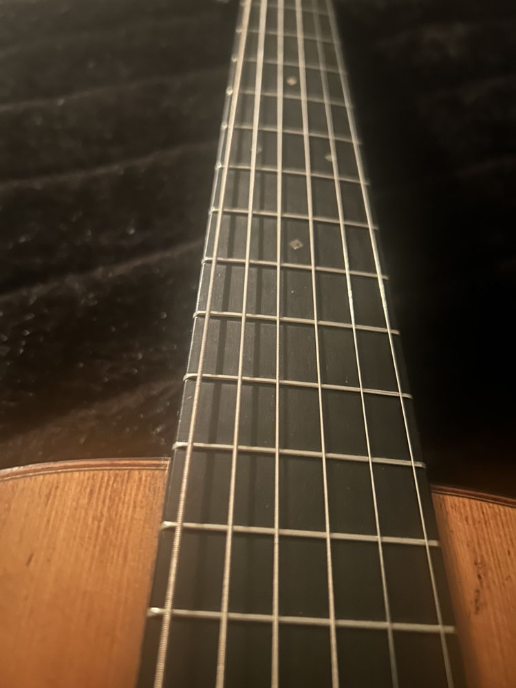 1919 Martin 00- 21 fingerboard