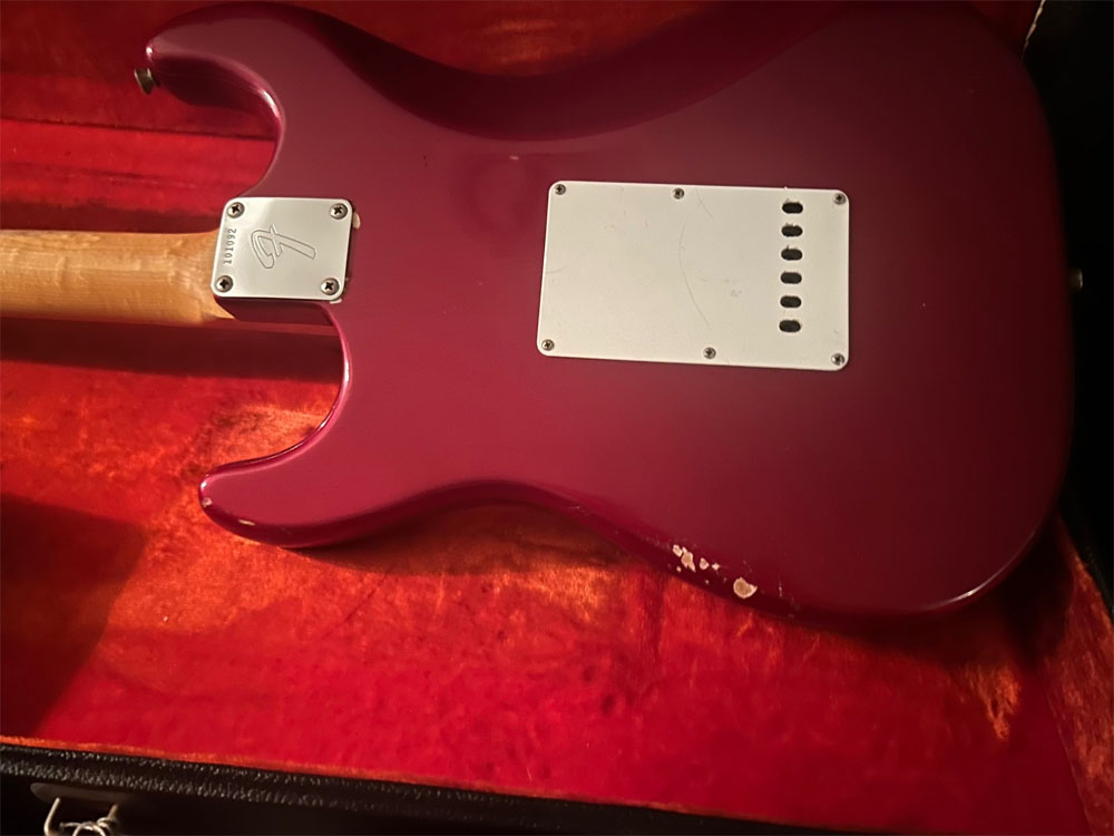 1966 Candy Apple Red Fender Stratocaster back