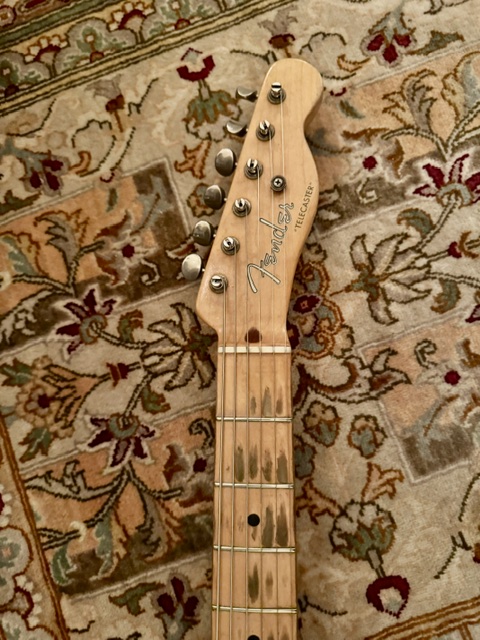 1953 Blackguard Fender Telecaster peghead