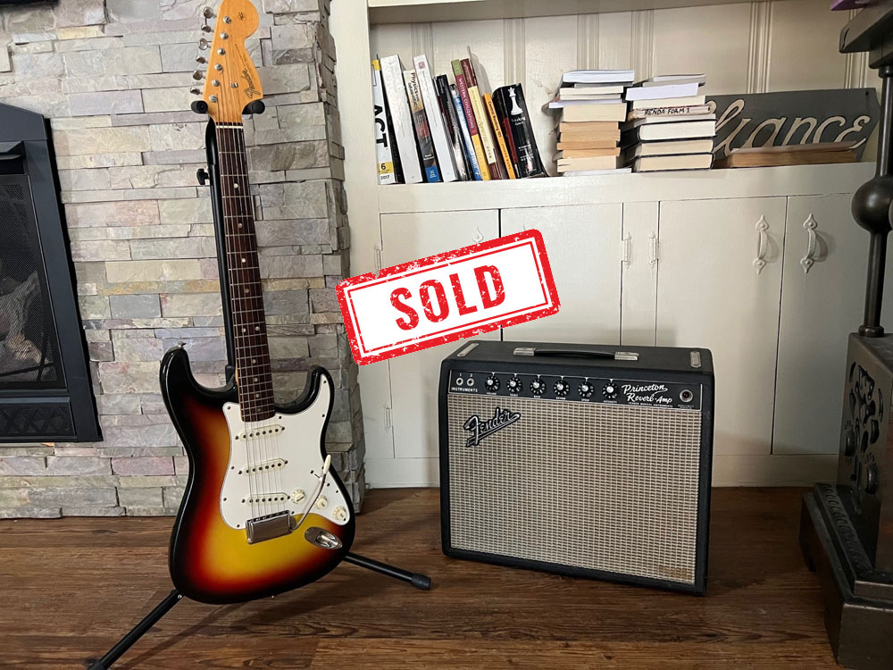 1965-Stratocaster-and-amp SOLD