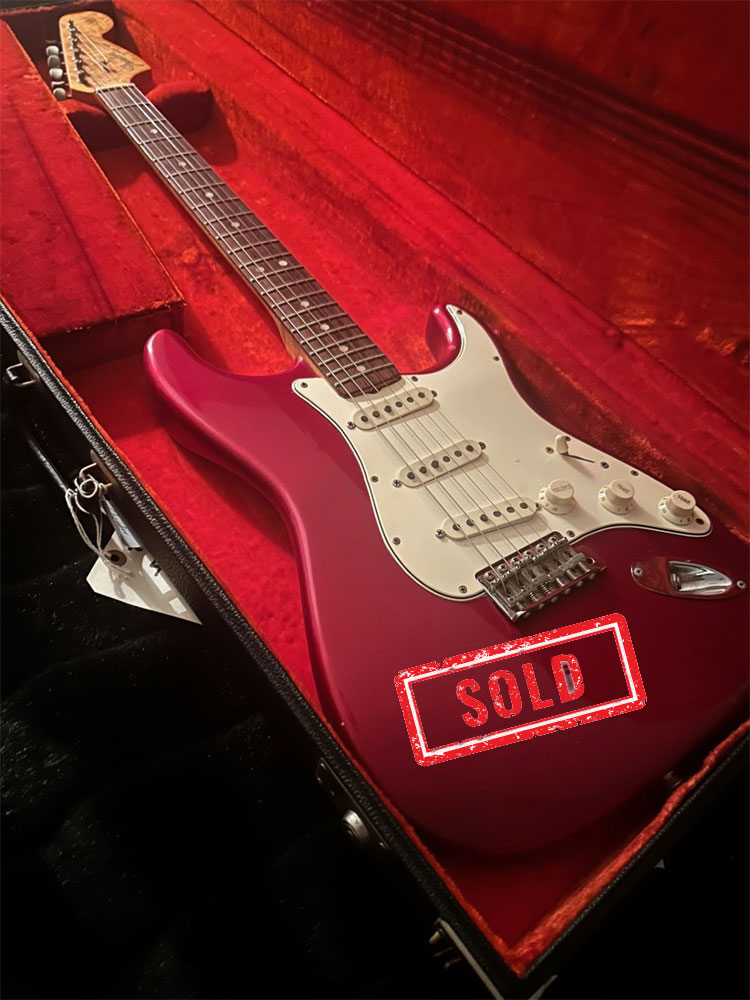 1966 candy apple red Stratocaster  SOLD