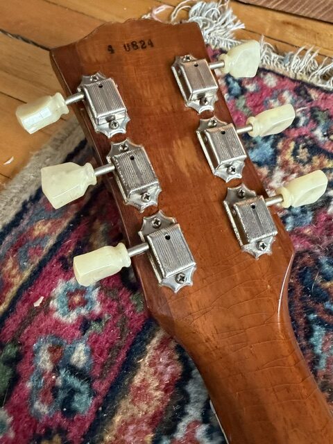 1954 Gibson Les Paul Gold Top peghead back