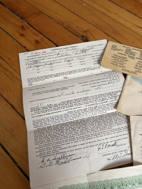 1954 Gibson Les Paul Gold Top documentation
